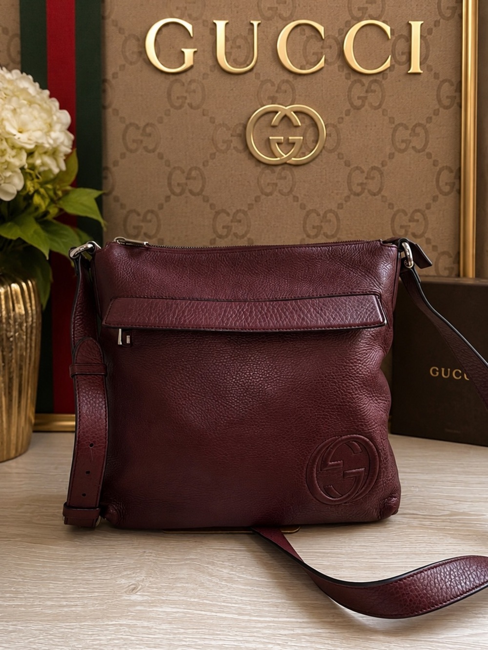 Stunning GUCCI interlocking GG SoHo messenger bag authenticated!!